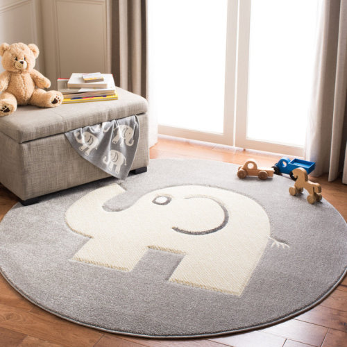 Viv + Rae™ Burgan Animal Print Gray Area Rug & Reviews | Wayfair