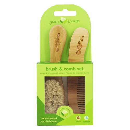 Green Sprouts Comb and Brush Set (1xCT)