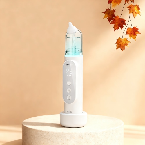 5-Level Electric Baby Nasal Aspirator with Auto-Clean & Music-Light