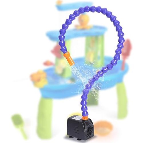 Water Table Pump Continuous Flow Summer Outdoor Splash Table Toys for Kids,Water Tables Accessories for Kids Toddlers