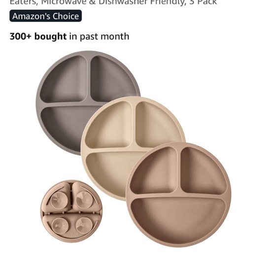 WeeSprout Suction Plates for Babies & Toddlers