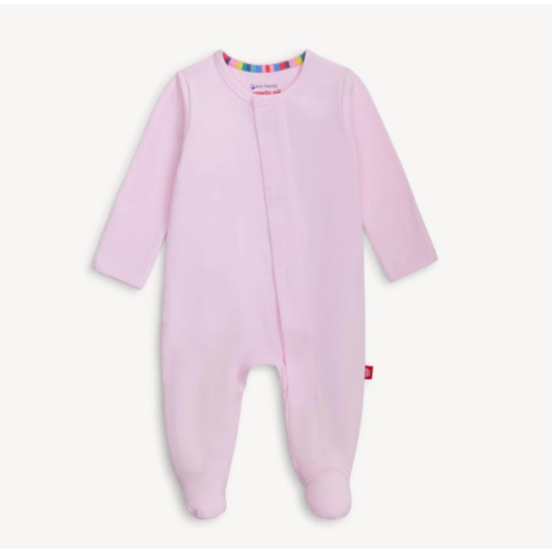 soft petal pink CloudStretch™ magnetic footie – Magnetic Me