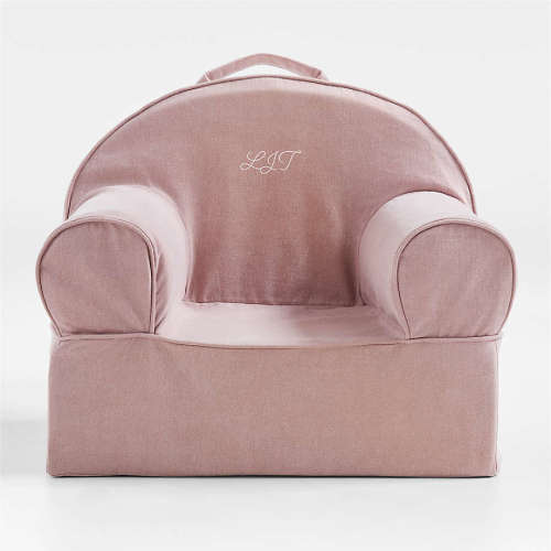 Personalized Small Lilac Mauve Kids Lounge Nod Chair