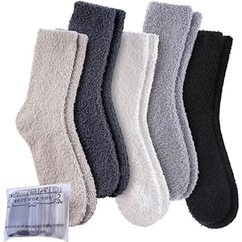 Dosoni Womens Fuzzy Socks Super Soft Fluffy Socks Cozy Warm Home Sleeping Winter Socks