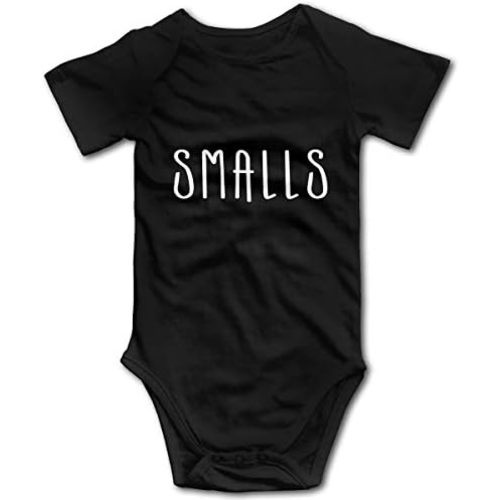 OASCUVER Dream-R Killin Me Smalls Newborn Babys Boy's & Girl's Short Sleeve Jumpsuit Outfits for 0-24 Months Black