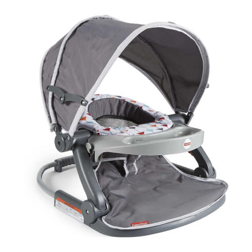 Fisher-Price Foldable Baby Travel Chair On The Go Sit Me Up Floor Seat