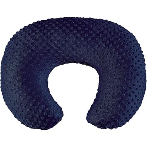Nursing Pillow for Bottle and Breastfeeding, Ergonomic Comfort Nursing Essentials for Mom and Baby, Feeding Support Pillow with Removable Cover, Easier and Healthier Nursing (Dark Blue)