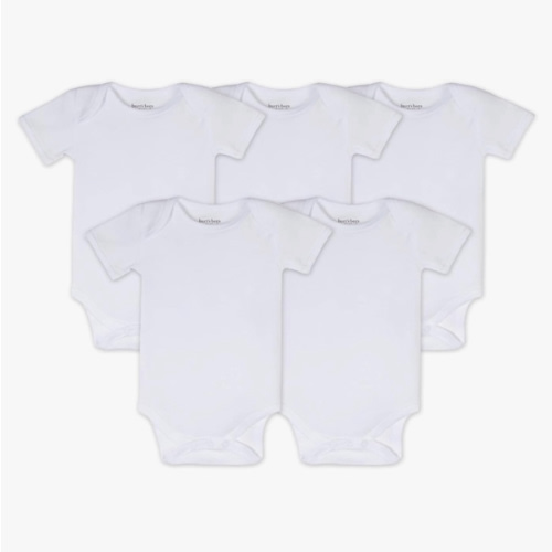 Burt's Bees Baby Unisex Baby Bodysuits, 5-pack Short & Long Sleeve One-pieces, 100% Organic Cotton Bodysuit