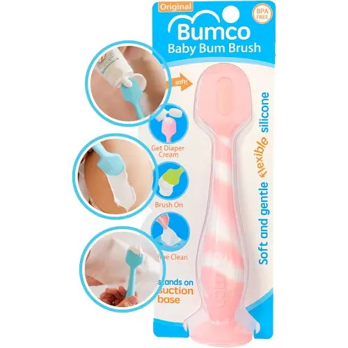 Bumco Diaper Cream Spatula - BPA-Free Diaper Bag Essentials, Soft Butt Spatula Baby, Mom-Invented Butt Paste Spatula, Bumco Diaper Cream Spatula, Flexible Diaper Cream Applicator, Bumco Baby Bum Brush