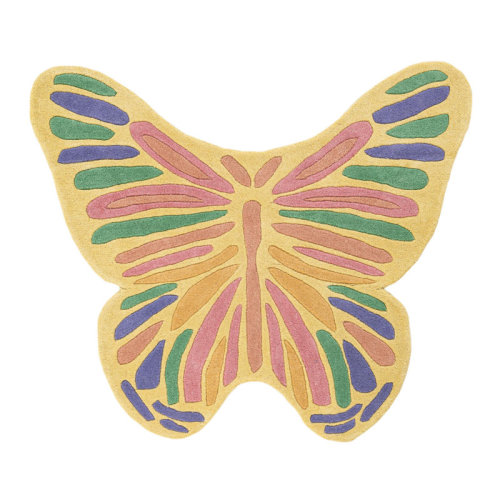 Unique Loom Butterfly Playtime Kids Wool Rug | Wayfair