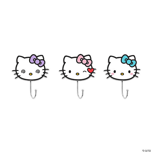 Sanrio Hello Kitty Pretty Bows Die-Cut Wall Hooks Coat Hanger