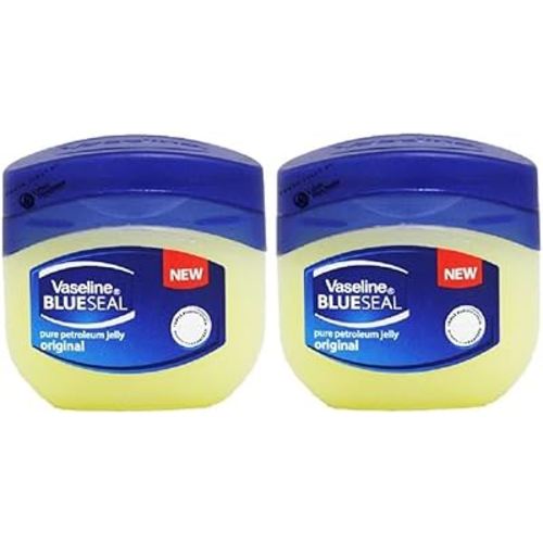 Vaseline Unscented Petroleum Jelly Balm 50ml - Pack of 2, Hypoallergenic, for All Skin Types
