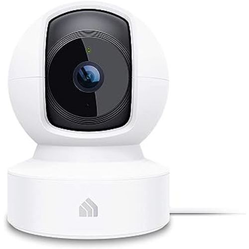 Kasa Indoor Pan/Tilt Smart Dog Security Camera, 1080p HD,2.4GHz with Night Vision,Motion Detection for Baby and Pet Monitor, Cloud & SD Card Storage, Works with Alexa& Google Home (EC70), White