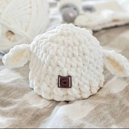 Baby Lamb Hat | Baby Lamb Beanie | Winter Hat for Baby