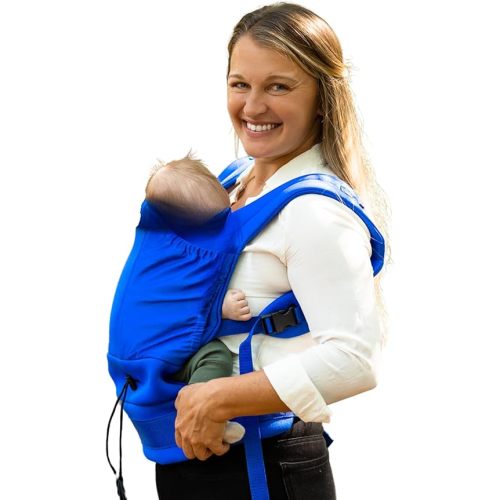 Amphiba Waterproof Baby Carrier Hoodless - Supportive Baby Carrier Newborn to Toddler - Infant Holder Water for Men and Women, Navy Blue