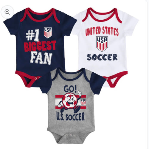 Newborn USMNT Outerstuff Victory 3-Piece Onesie Set – U.S. Soccer Store®