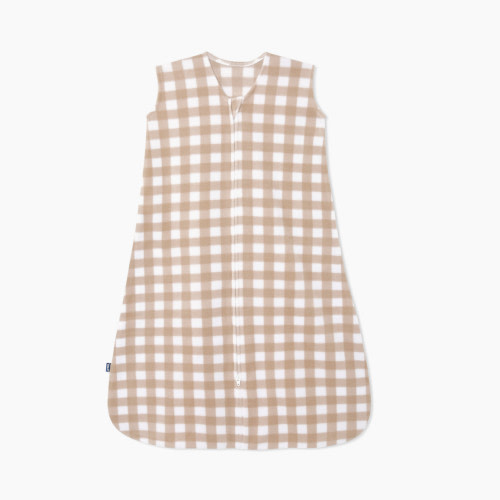 Halo SleepSack Wearable Blanket (Micro-Fleece) - Tan Gingham, Small