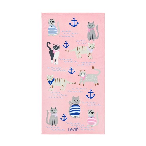 Salty Cat Kid Beach Towel UPF 50+