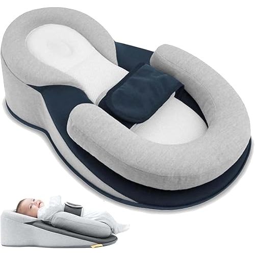 Rest Nest Baby Bed Acid Reflux with Strap, 2025 New Keesley Rest Nest Baby Bed for Comfortable Play & Feeding Support (Regular)