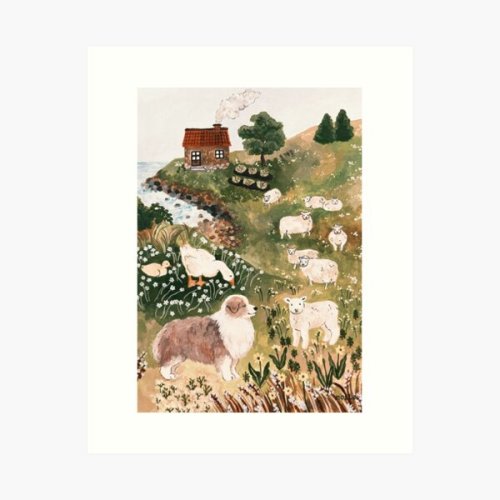 guide to walking trails Art Print