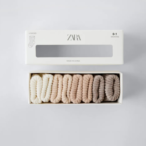 FOUR-PACK OF COLORFUL SOCKS - Light beige | ZARA United States