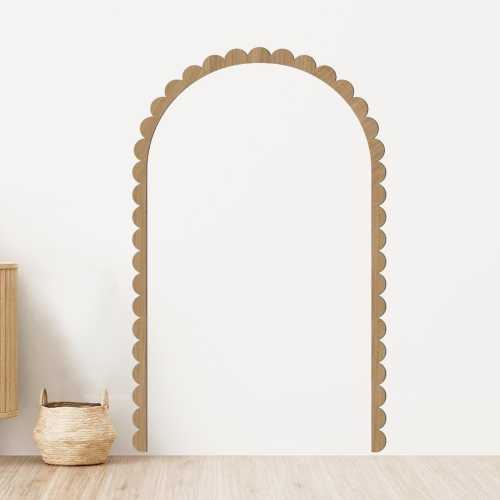 Scalloped Wooden Arch, Wall Molding wood, wooden wall molding arch shaped, arch moulding