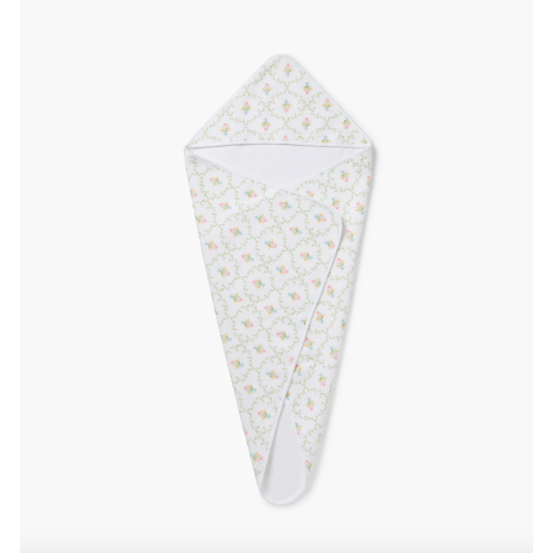 Hooded Towel - Pastel Trellis