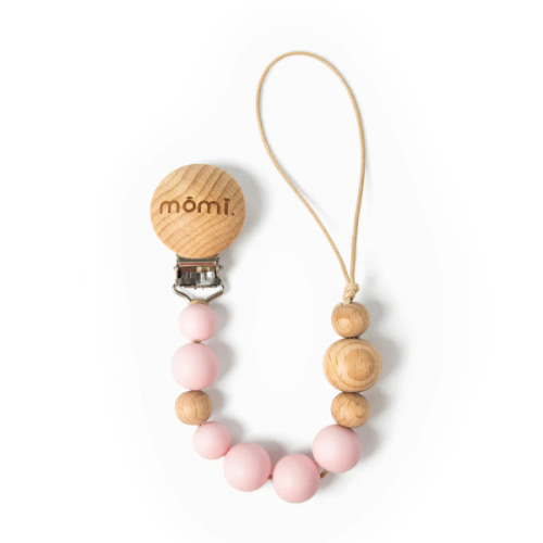 mōmi babypace® pacifier clip in seashell color