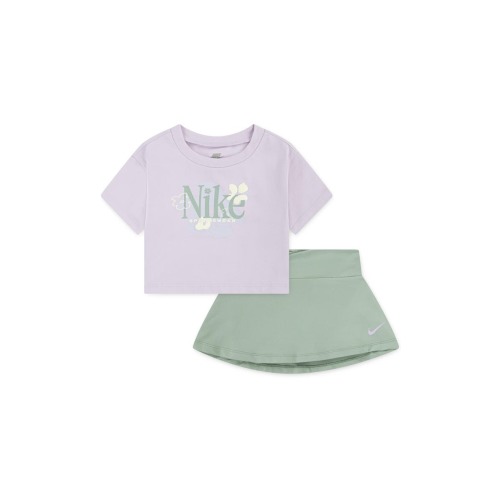 Wild Flower Dri-FIT Graphic T-Shirt & Skort Set