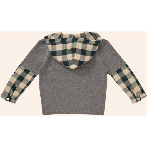 Doran Shirt, Charcoal Plaid - Young Days | Maisonette