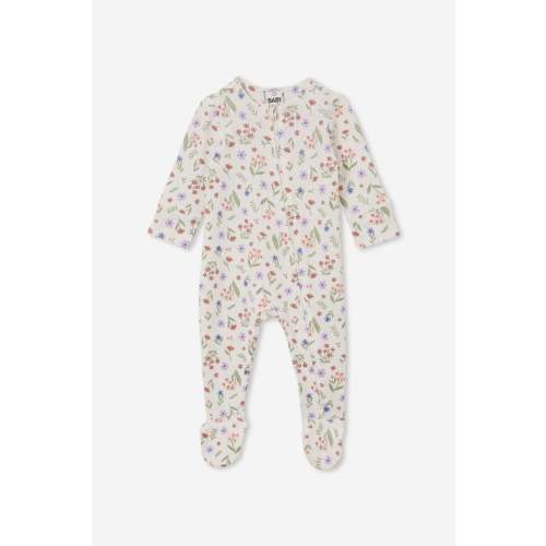 The Long Sleeve Zip Romper Usa 0-3m