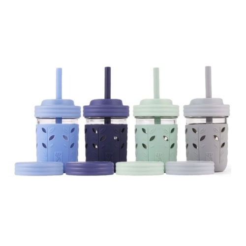 8oz Glass Mason Jar Drinking Tumblers + Food Storage