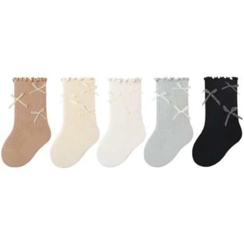Baby Toddler Girls Ruffle Socks Girl's Frilly Dress Baby Summer Mesh Solid Crew Socks