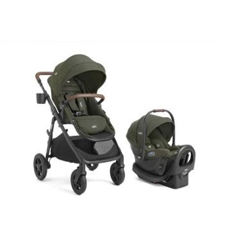 Joie Ginger and Rue Travel System - Forest: LATCH Compatible, Metal Frame, Rear Facing Seat, Up to 50 lbs Capacity