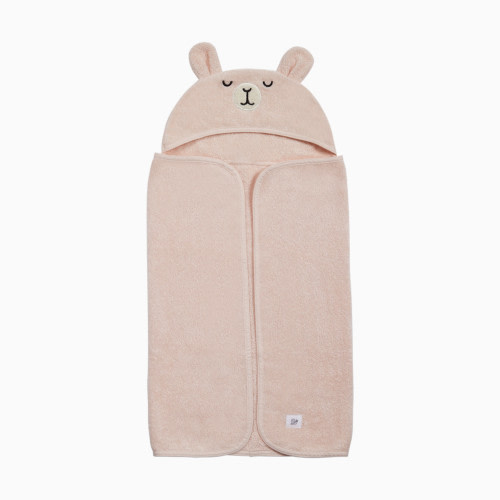 Tiny Kind Cozy Critter Organic Towel - Cloud Pink Bunny, 0-12M