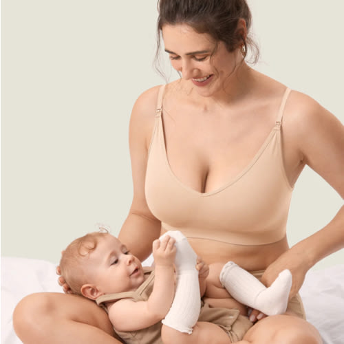 Seamless Soft Knit Nursing Bra
