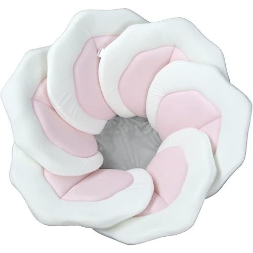 Baby Bath Pad for Infant Bathtub Sink Flower Mat Tub Little Lotus - Petal Soft Supports Lounger Newborn Bathing Insert Seat Baby Essentials - Baby Gifts - 31" (Pink)