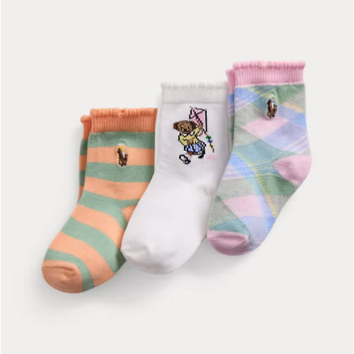 Polo Bear Crew Sock 3-Pack