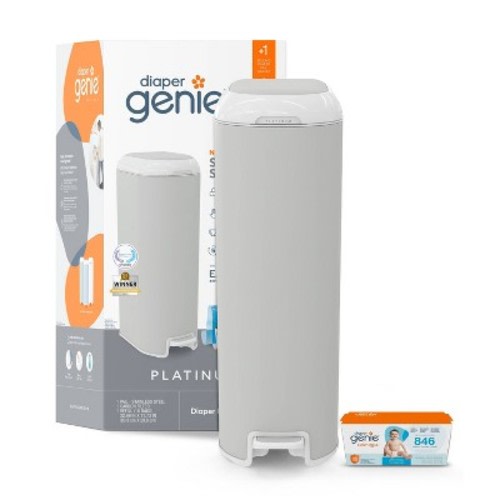 Diaper Genie Platinum Pail - Gray