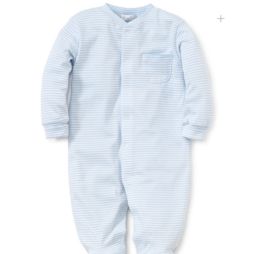 Simple Stripes Blue Footie