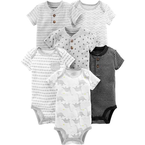 Simple Joys by Carter's baby-boys 6-pack Short-sleeve Bodysuit