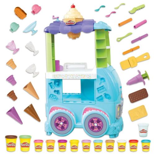 Play-Doh Kitchen Creations Ultimate Ice Cream Toy Truck Playset - 30pc