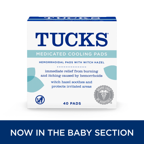 TUCKS 40ct Hemorrhoid Medicated Cooling Pads with Witch Hazel