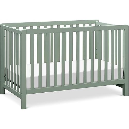 Carter's by DaVinci Colby 4-in-1 Low-Profile Convertible Crib in Light Sage, Greenguard Gold Certified