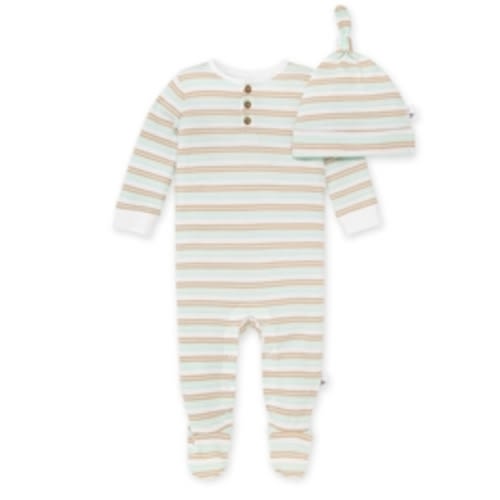 Coastal Stripe Jumpsuit & Knot Top Hat Set