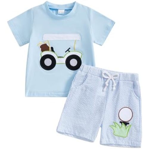 BemeyourBBs Toddler Baby Boy Summer Clothes Funny Letter T Shirt Elastic Waist Pockets Shorts Set 2 Piece Outfit