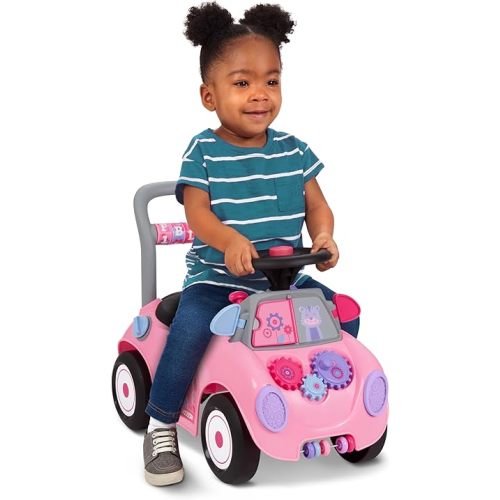 Radio Flyer Creativity Car, Sit to Stand Toddler Ride On Toy, Ages 1-3, Pink Kids Ride On Toy, Large
