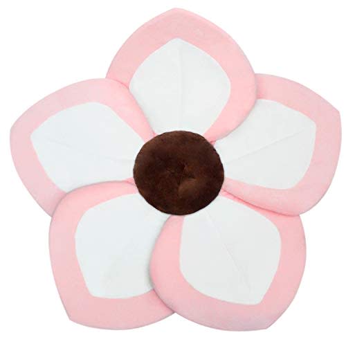 Baby Bath - Flower Baby Bath Pad Infant Bathtub Mat for Bathtub Tub Sink (Whitepink)