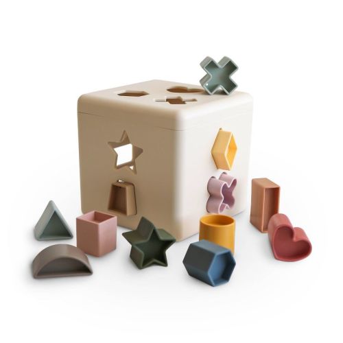Mushie Shape Sorting Box - 14pk