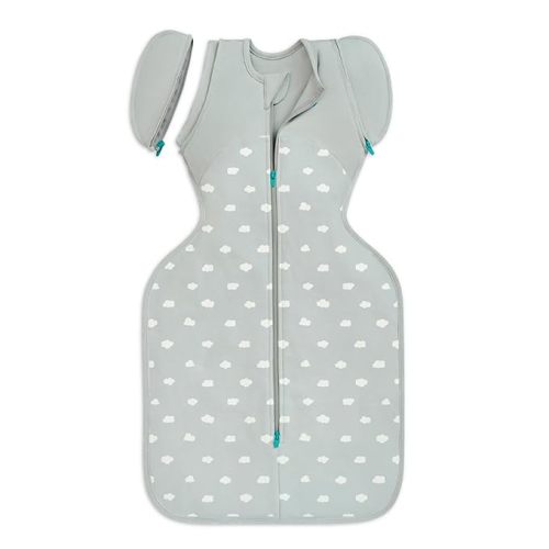 Love to Dream Swaddle Up Transition Swaddle, Patented Zip-Off Wings, Help Baby Transition from Being Swaddled to Arms Free when showing signs of rolling,1.5 TOG, All Seasons, 13-19 lbs, Light Olive